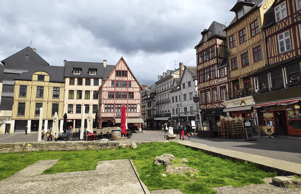 Place du vieux‑marché à Rouen